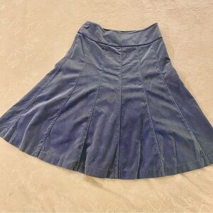 Boden RARE vintage velvet panelled blue skirt sz 8